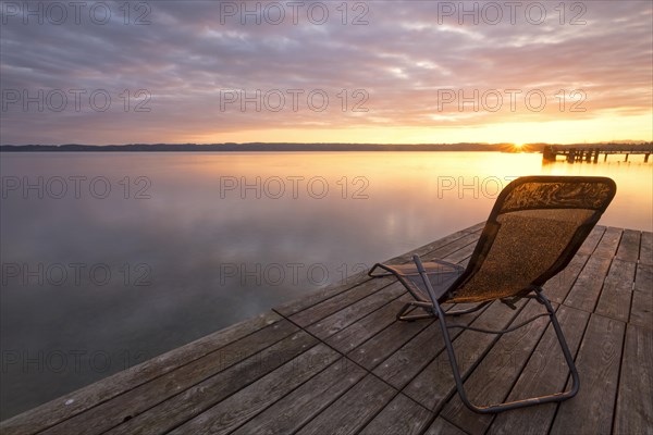 Deckchair on a jetty