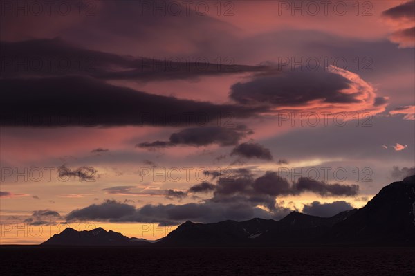 Sunset at Isfjorden