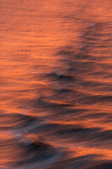 Bow waves in the evening light