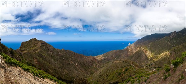 Cliffs in the Anaga Mountains near the village of Taganana