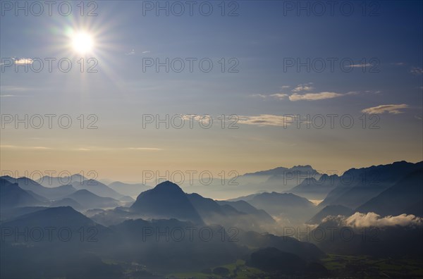 View of Alpine panorama
