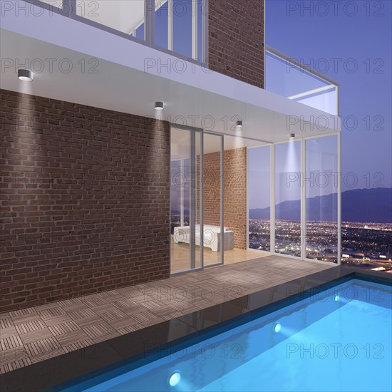 Penthouse with a pool