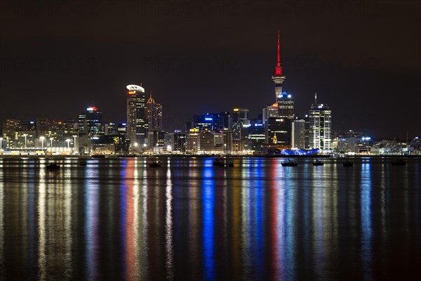 Auckland skyline at night