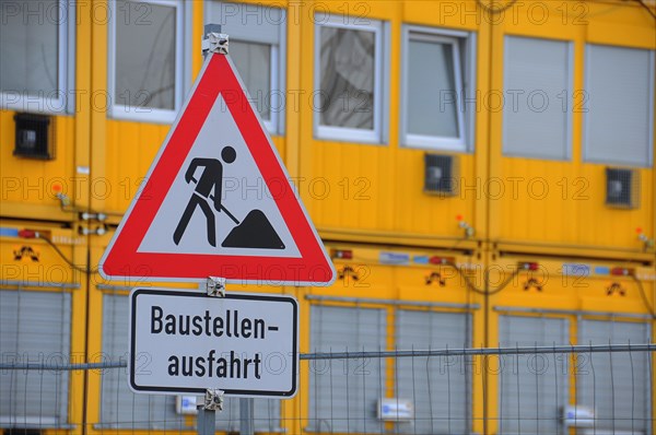 Construction site sign