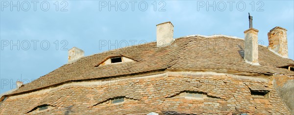 Tiled roof of a historic building