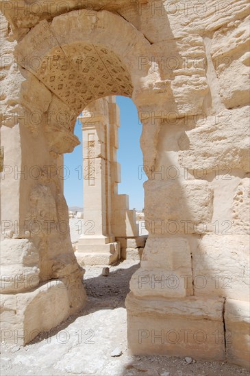 The ruins of the ancient city of Palmyra