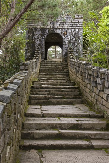 Replica of the Great Wall of China at the Doi Mong Mo theme park