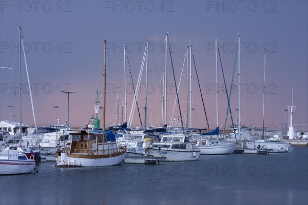 Koper marina at dusk