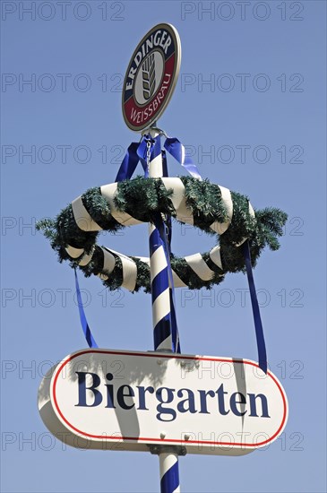Beer garden sign