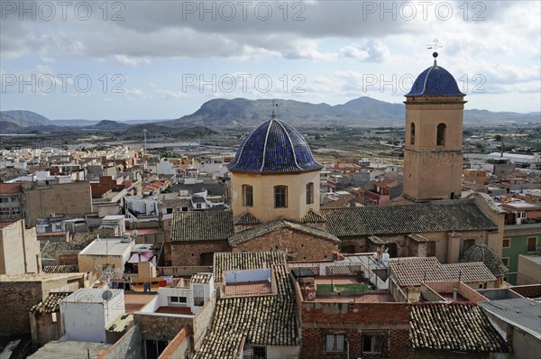 Dome and tower of the church San Pedro Apostol