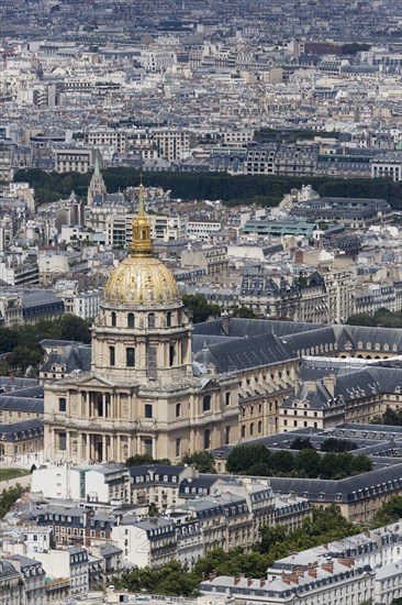 Chapel of Saint-Louis-des-Invalides seen from Tour Montparnasse tower