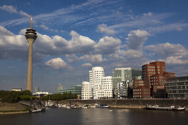 Dancing Office Towers designed by Frank O. Gehry in Medienhafen or Media Harbour