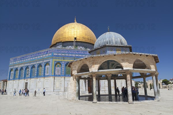 The Dome of the Rock and the Dome of the Chain on the Temple Mount