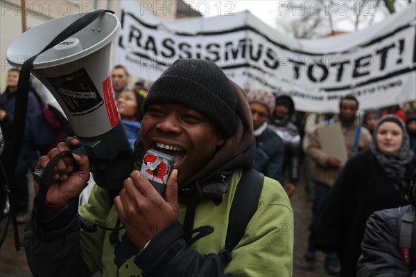 Commemorative demonstration for the 8th anniversary of the death of Oury Jalloh