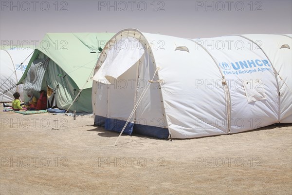 UNHCR refugee camp for refugees of the Libyan civil war