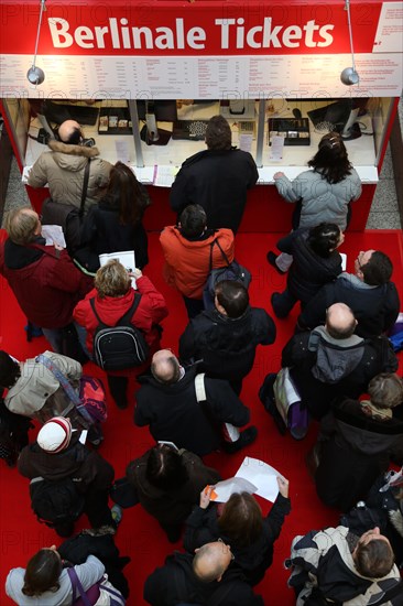 Queuing for cinema tickets at the Berlinale