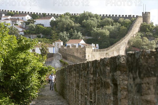 On the medieval city wall