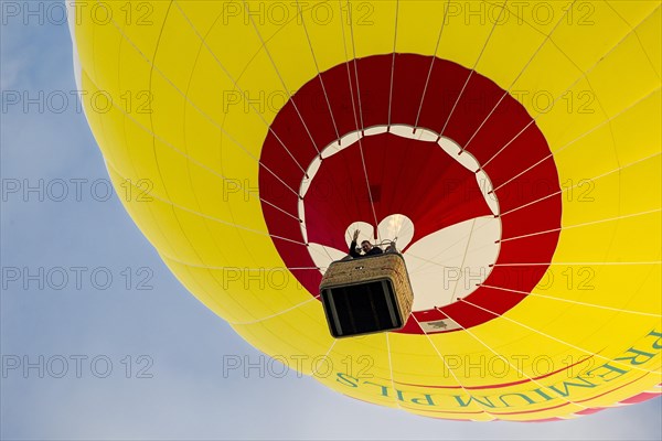 Yellow hot air balloon