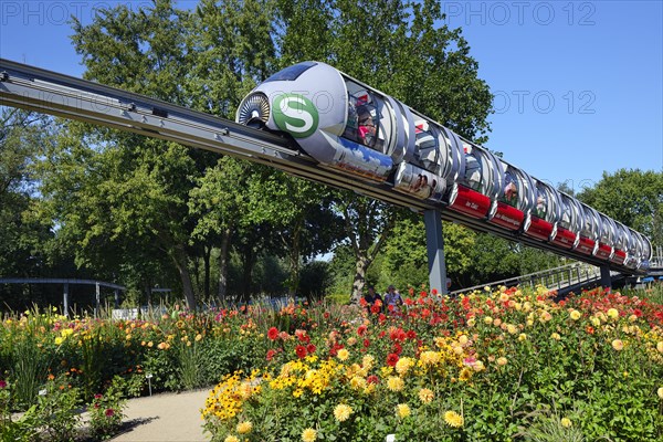 Monorail train at the site of the International Garden Show 2013