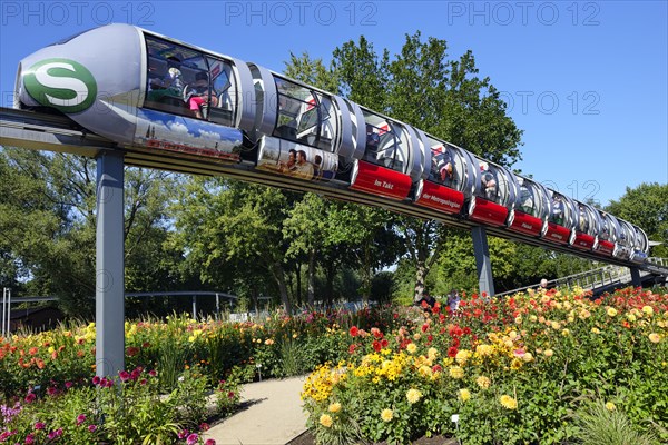 Monorail train at the site of the International Garden Show 2013