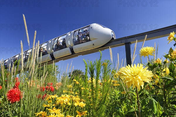 Monorail train at the site of the International Garden Show 2013