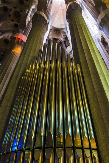 Organ inside the Sagrada Familia