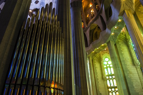 Organ inside the Sagrada Familia