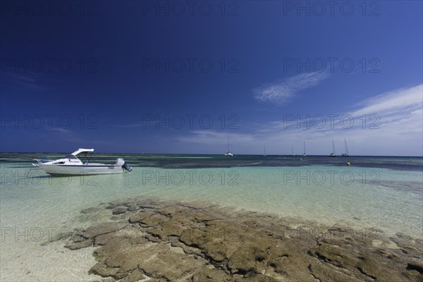 Coast of the South Seas island of Amedee with a view towards the largest lagoon in the world