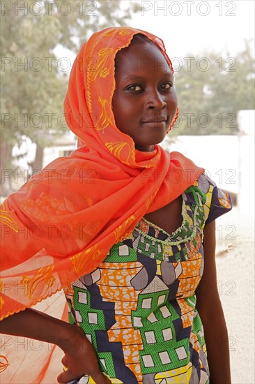 Woman wearing a headscarf