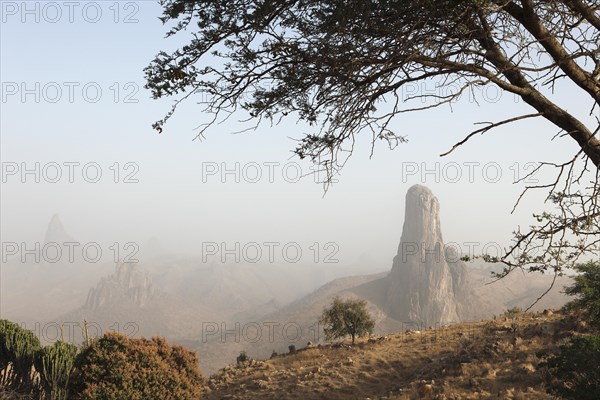 Kapsiki Peak in the morning mist