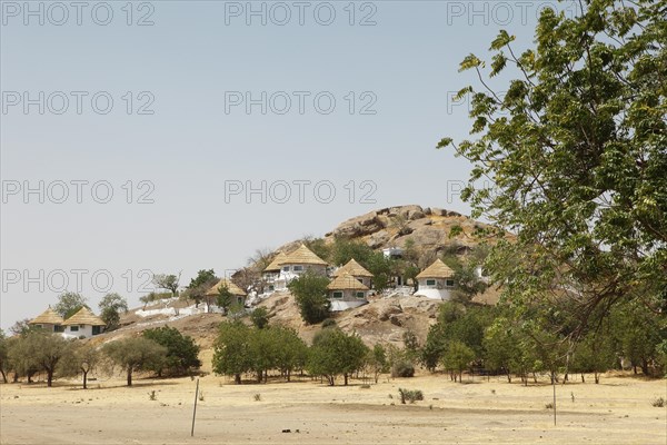 Rondavels of the Campement de Waza Hotel