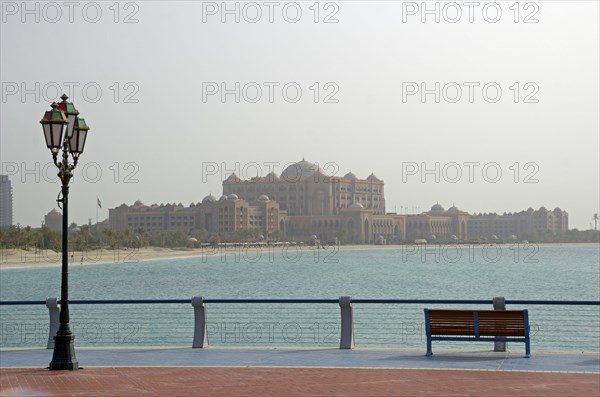 The Emirates Palace Hotel and its beach