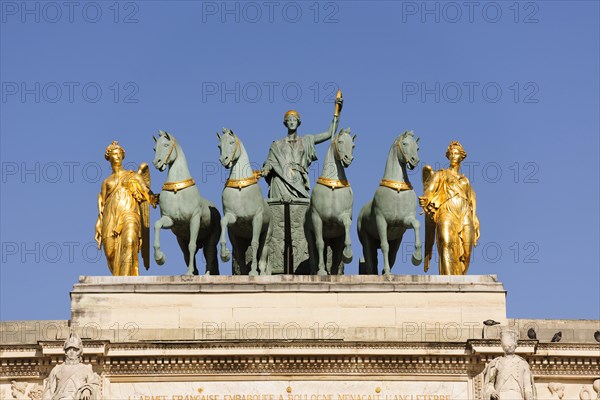 Quadriga on top of the Arc de Triomphe du Carrousel