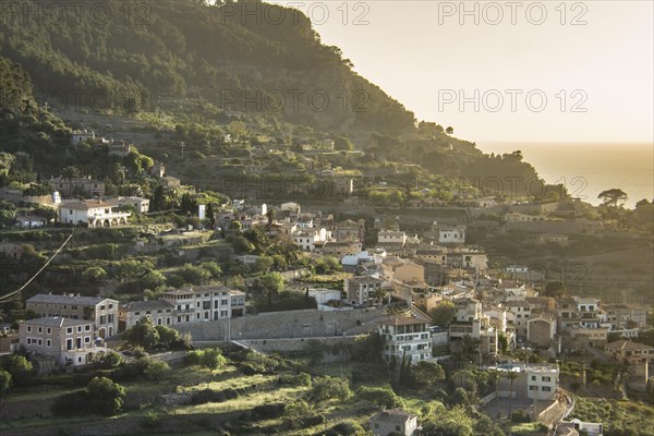 Village and terraced gardens