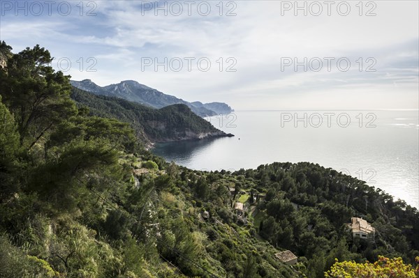 Coastal landscape with mountains