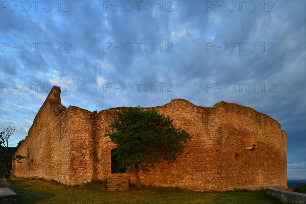 Castle ruins on Schlossberg mountain