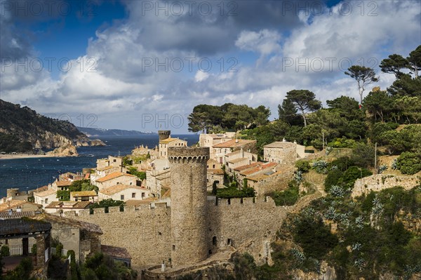 Medieval old town with bay on the sea