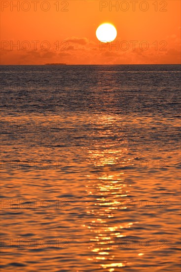 Sunrise above the sea