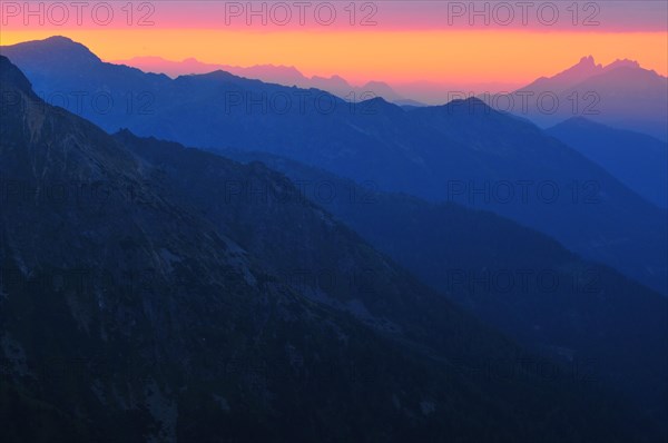 View of the Bischofsmuetzen peaks