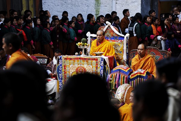 Monastery festival in Jakar Dzong fortress