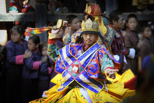 Monastery festival in Jakar Dzong fortress