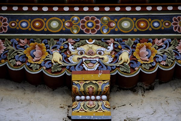 Traditional religious decoration on a building