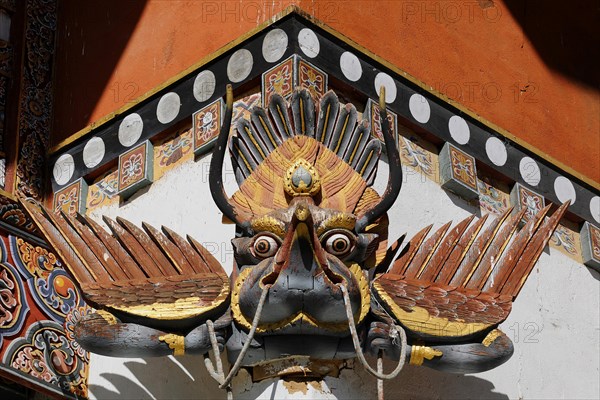 Traditional religious decoration on a building