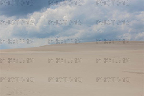 Shifting sand dunes