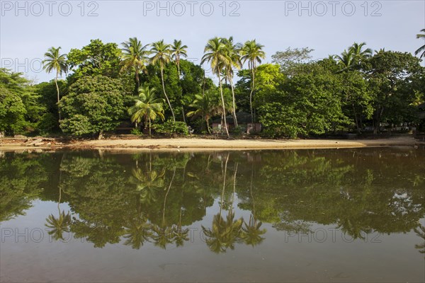 Empty beach of Mamah Beach