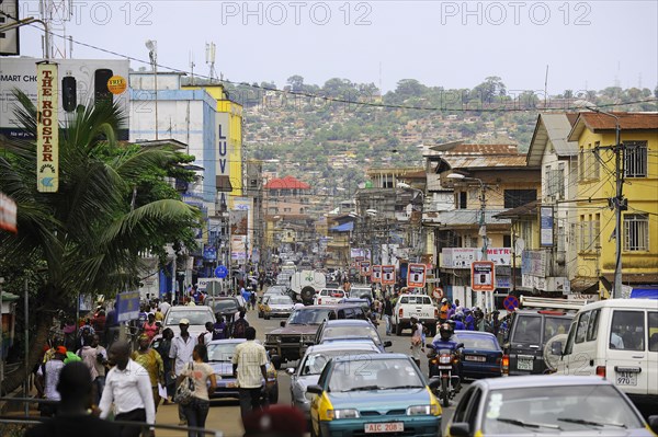 Road traffic in the capital city