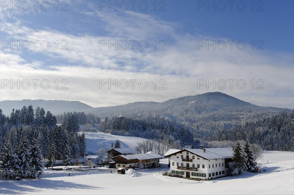 Achau near Fischbachau in the Leitzachtal valley in winter