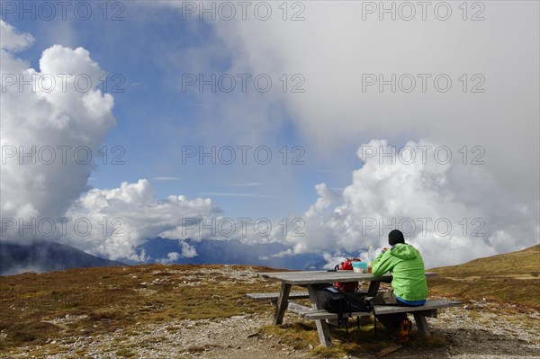 Picnic at the summit of Mount Col de Le