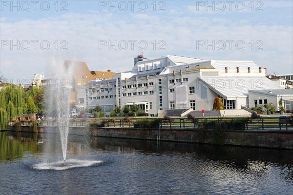 Municipal Theater of Pforzheim with River Enz in front