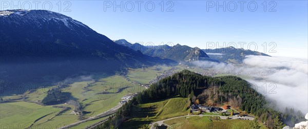 View from the ruins of Falkenstein Castle over Pfronten